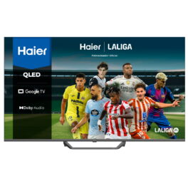 TV QLED 65' - Haier S80E Series H65S80EUX, Smart TV (Google TV), HDR 4K, Direct LED, Dolby Audio, Dbx-tv, Negro