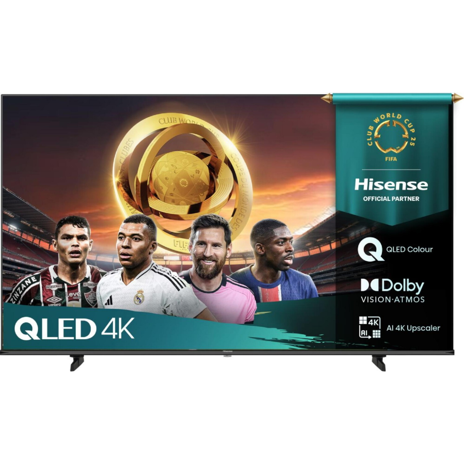 TV QLED 65' - HISENSE 65E77Q, UHD 4K, 1, Smart TV, DVB-T2 (H.265), Negro