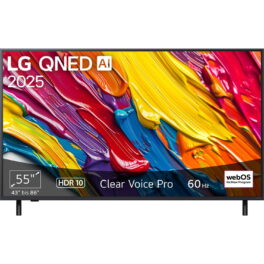 TV QNED 55' - LG 55QNED82A6B.AEU, UHD 4K, 1, Smart TV, DVB-T2 (H.265), Negro