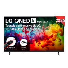 TV QNED Mini LED 43' - LG 43QNED72B6B, UHD 4K, Procesador Inteligente α7 AI Processor 4K Gen9, Smart TV, DVB-T2 (H.265), Negro