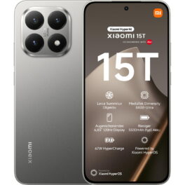 XIAOMI 15T 6.83P/5G/8N/12+256GB/G, Gray, Móvil Android, 256 GB, 12 GB RAM, 6,83 ' AMOLED WQHD+ Eye Care, MediaTek Dimensity 8400-Ultra, 5550 mAh