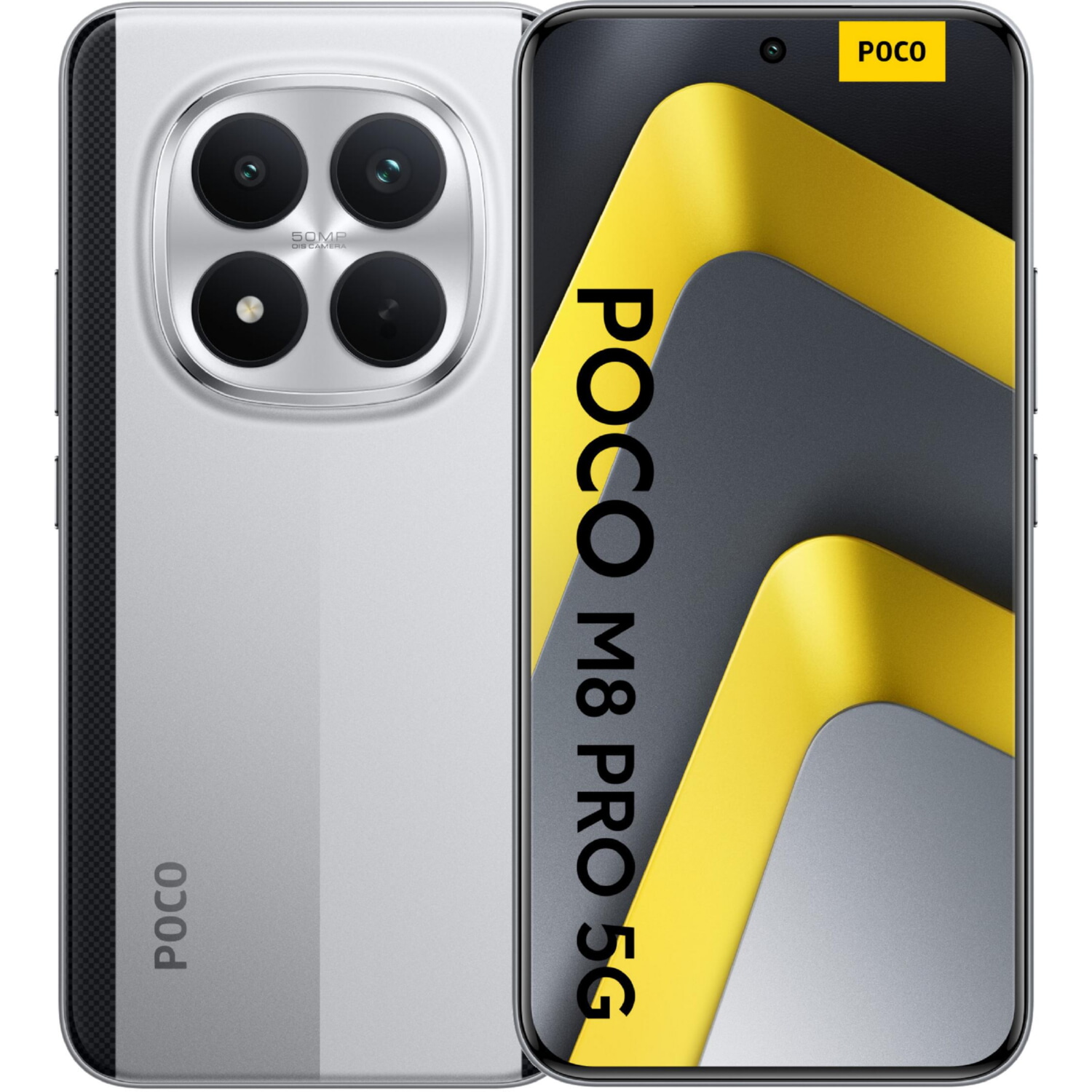 XIAOMI POCO M8 Pro 5G, Plata, Móvil Android, 512 GB, 12 GB RAM, 6,83 ' AMOLED, Gorilla Glass Victus 2, 120 Hz, Qualcomm Snapdragon 7s Gen 4 (4 nm), 6500 mAh
